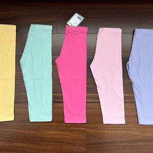 NEW H&M Kids Colourful Capri Leggings Set